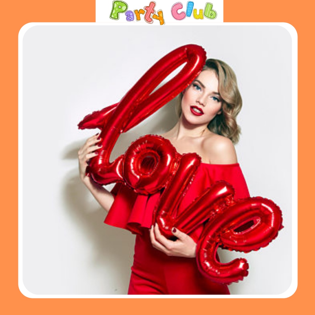 Bóng chữ Love liền - bóng trang trí tiệc cưới