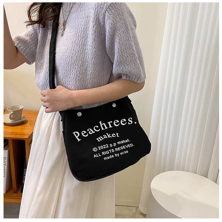 Túi vải đeo chéo học sinh PEACHREEL trẻ trung BAG U PCR12