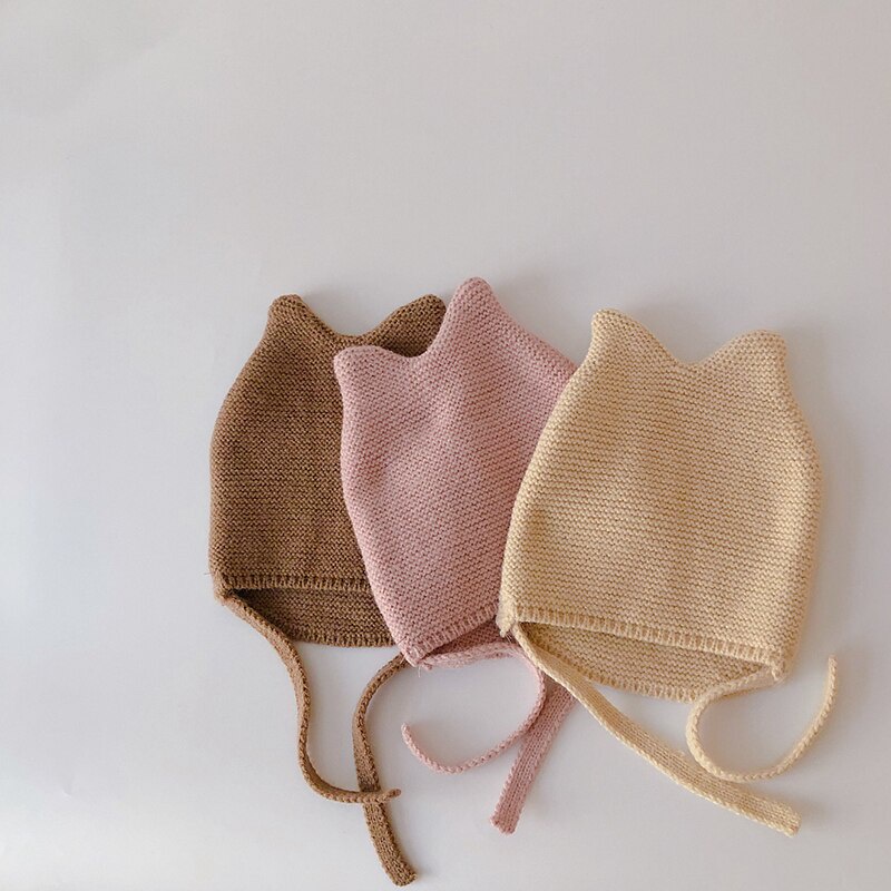 Mũ Beanie Có Tai Dễ Thương Cho Bé Trai Và Bé Gái