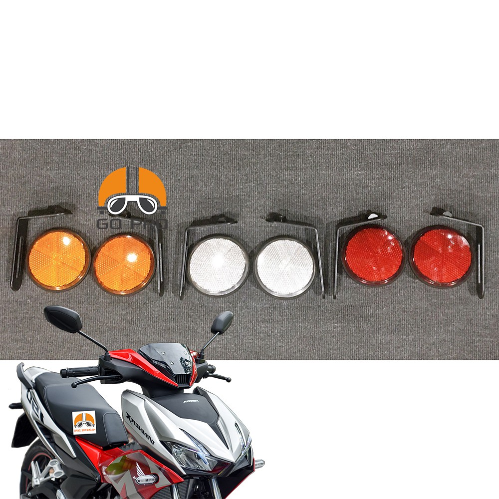 [CHÍNH HÃNG] Bộ 02 Mắt Mèo Phản Quang TRÒN SAU Honda Winner X VT30