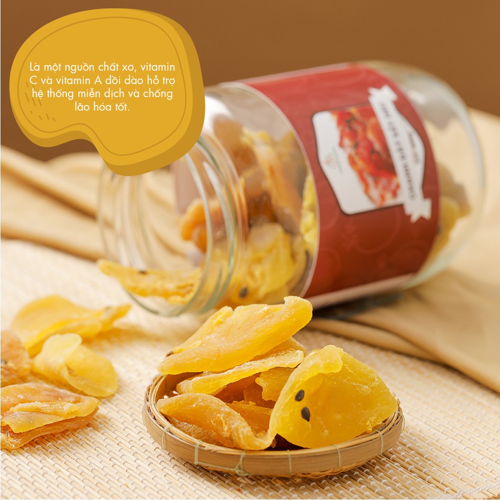 CHANH DÂY NGUYÊN TRÁI SẤY DẺO ăn vặt healthy cho người ăn kiêng ăn chay &amp; mẹ bầu giàu chất xơ, vitamin A &amp; C