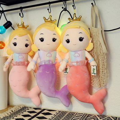 tiên cá đội vương miện 25cm G25b38 gấu bông dễ thương