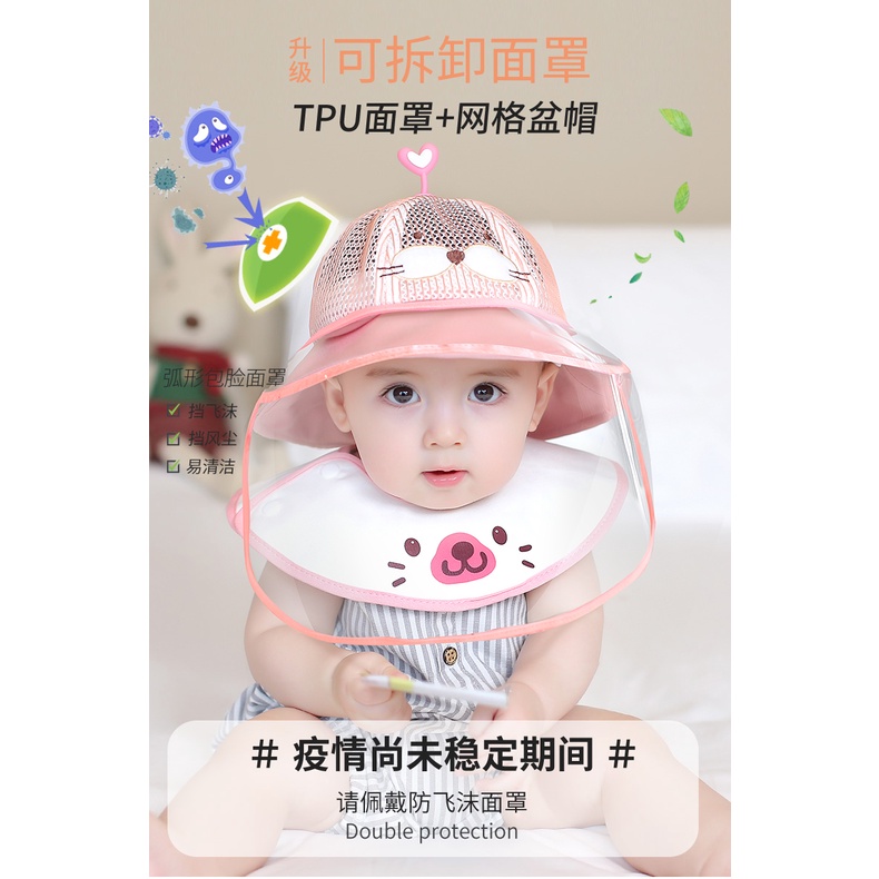 Mũ Tai Bèo Chống Nắng Chống Giọt Bắn Bảo Vệ Cho Bé