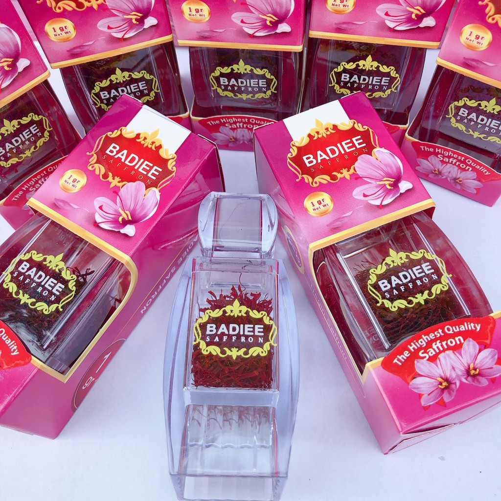 1gr Saffron Negin Iran chính hãng thương hiệu Badiee/Nhụy Hoa Nghệ Tây Iran loại Negin