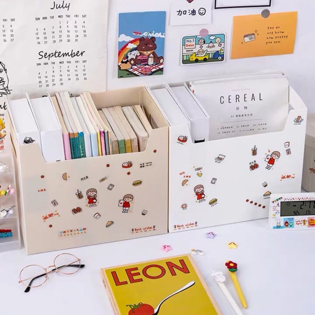 HỘP ĐỰNG SÁCH GẤP GỌN ĐỂ BÀN HỌC / BÀN LÀM VIỆC | BigBuy360 - bigbuy360.vn