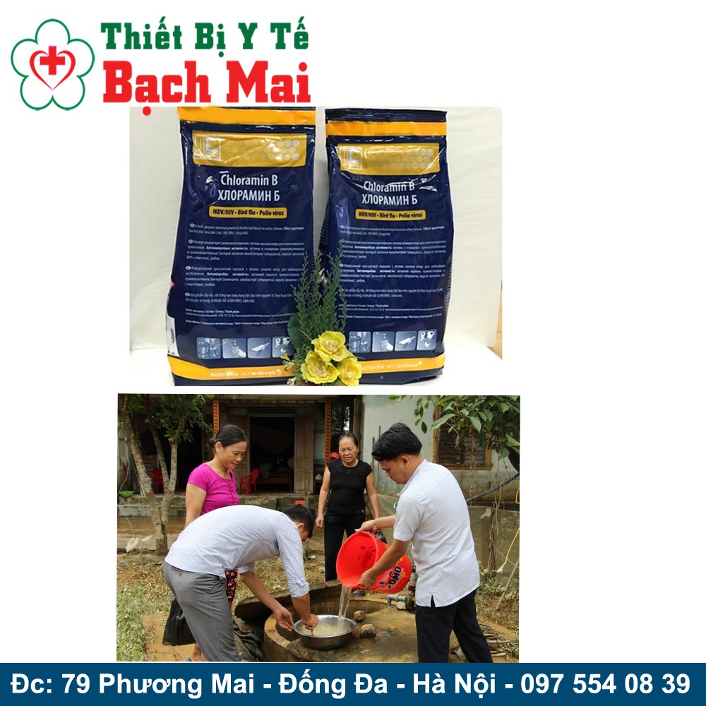 [Chính Hãng] Cloramin B Tiệp Sát Khuẩn Nước, Nhà, Đồ Vật Túi 01kg