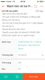 Bo Mạch Bảo Vệ Loa Hiếu