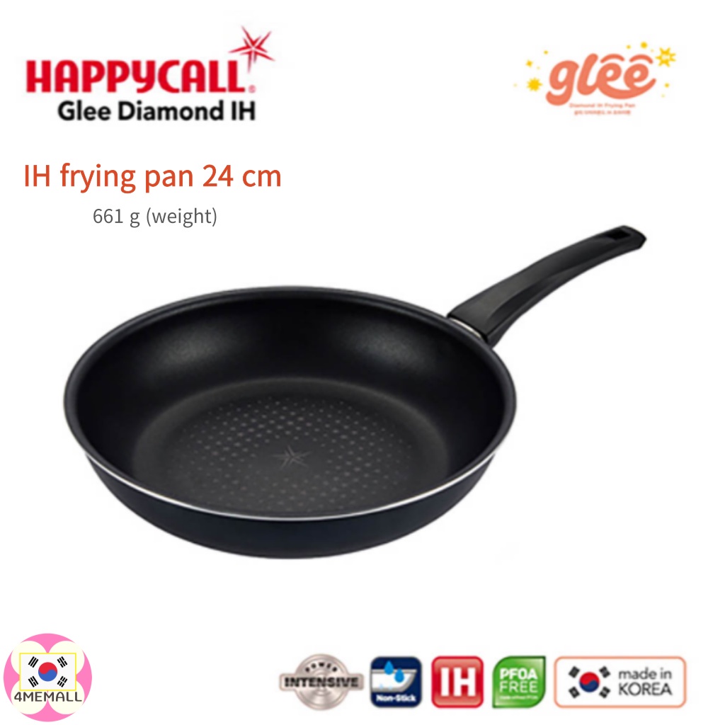 Chảo nhôm chống dính HAPPYCALL Glee Diamond IH kích thước 24cm dùng để chiên/nướng thích hợp để sử dụng với bếp điện từ