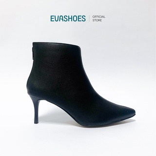 Boot Cổ Cao EVASHOES Gót Nhọn Da PU 7cm BOOT108