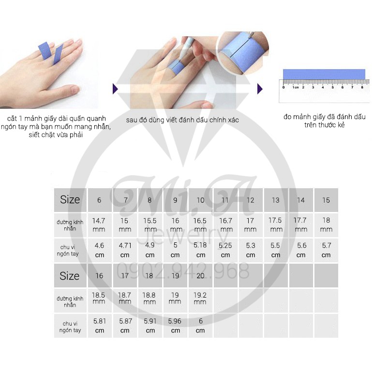 Nhẫn nữ hột cao Bạc Ý S925 cao cấp miễn phí xi kim N164 | MiASJ Mi.A Trang sức bạc
