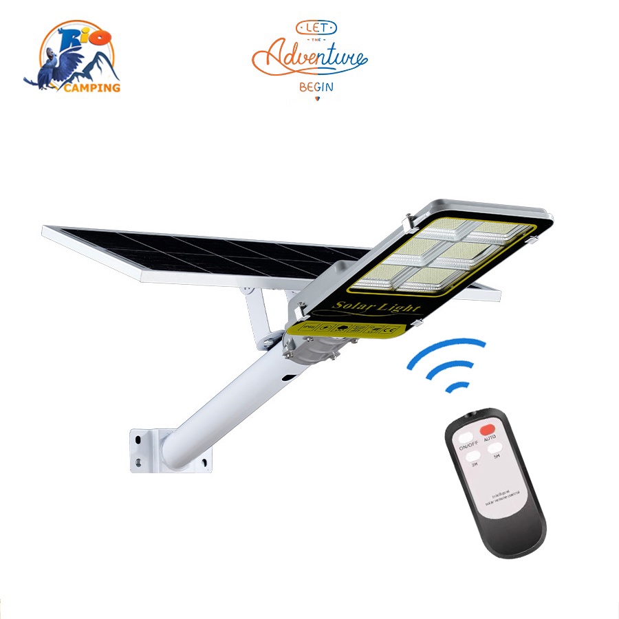 Đèn Năng Lượng Mặt Trời Sân Vườn,Đèn Đường Bàn Chải 200W,300W Có Điều Khiển Từ Xa, Chống Nước IP67