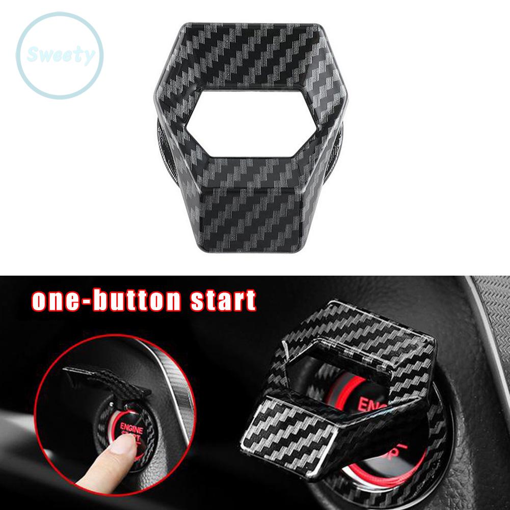 Switch cover decoration Metal Alloy 1pcs Car Engine Start Stop Push Button Trim Accessory Parts Replacement Useful