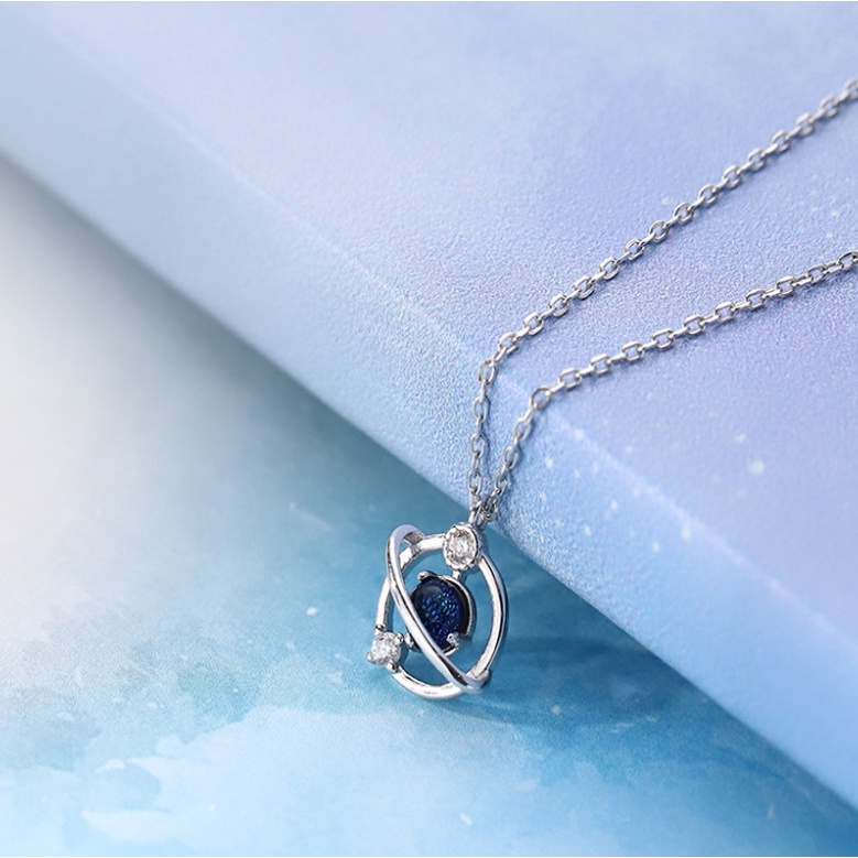 Dây chuyền Vòng cổ nữ bạc 925 không gỉ hình ngân hà tròn cực xinh BAG U DCNGANHATRON33