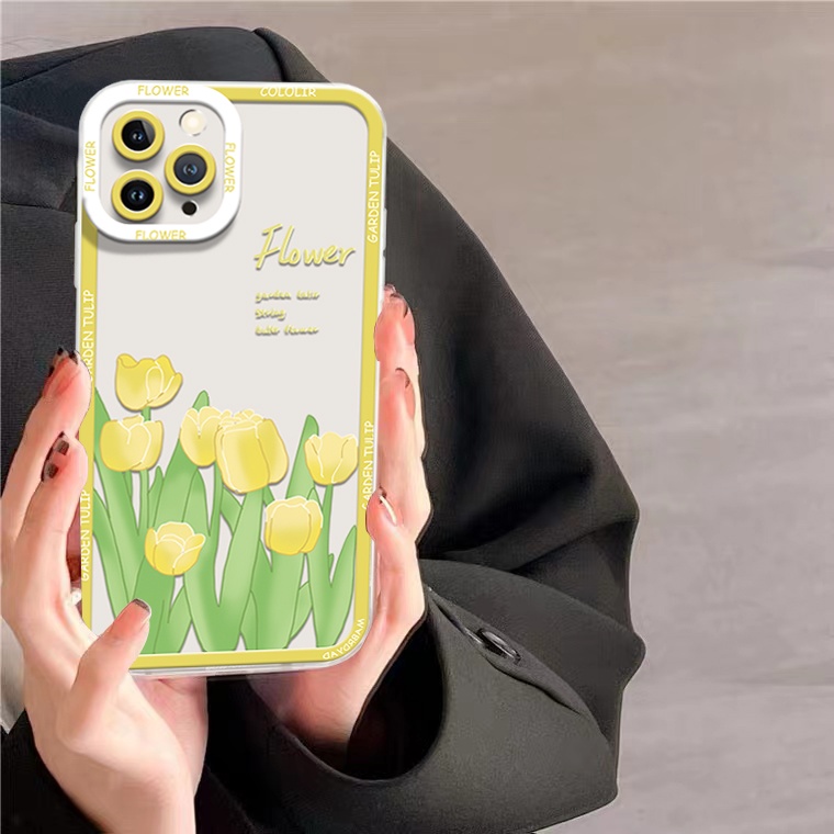 Ốp Điện Thoại TPU Dẻo Trong Suốt Họa Tiết Hoa Xinh Xắn Cho IPhone 14 13 12 Pro Max XS XR X 8 7 6S 14 Plus 11