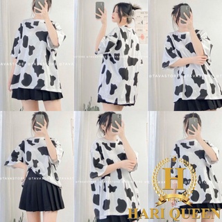 Sét áo bò sữa + chân váy tenni siêu xinh HARI0421