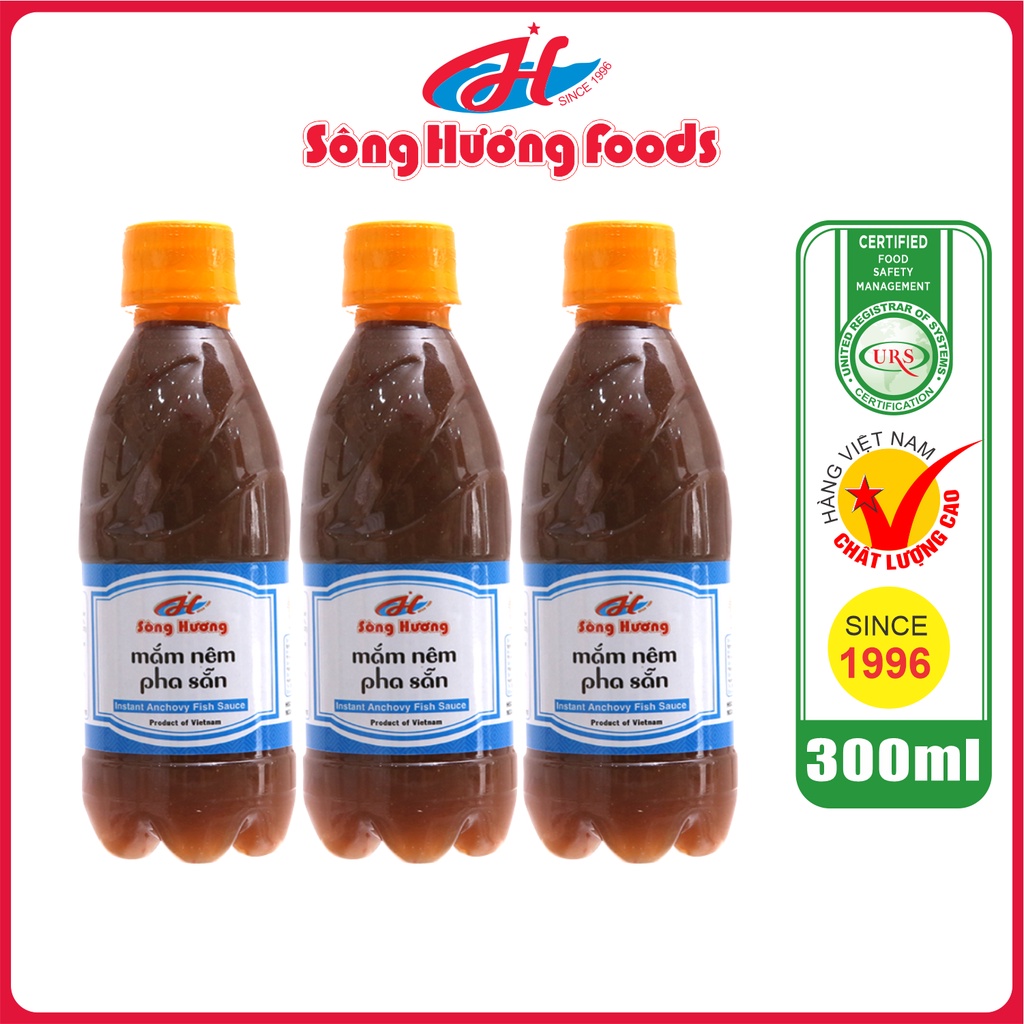 3 Chai Mắm Nêm Pha Sẵn Sông Hương Foods Chai 300ml - Chấm gỏi cuốn, bún , thịt luộc , tốt tiêu hóa