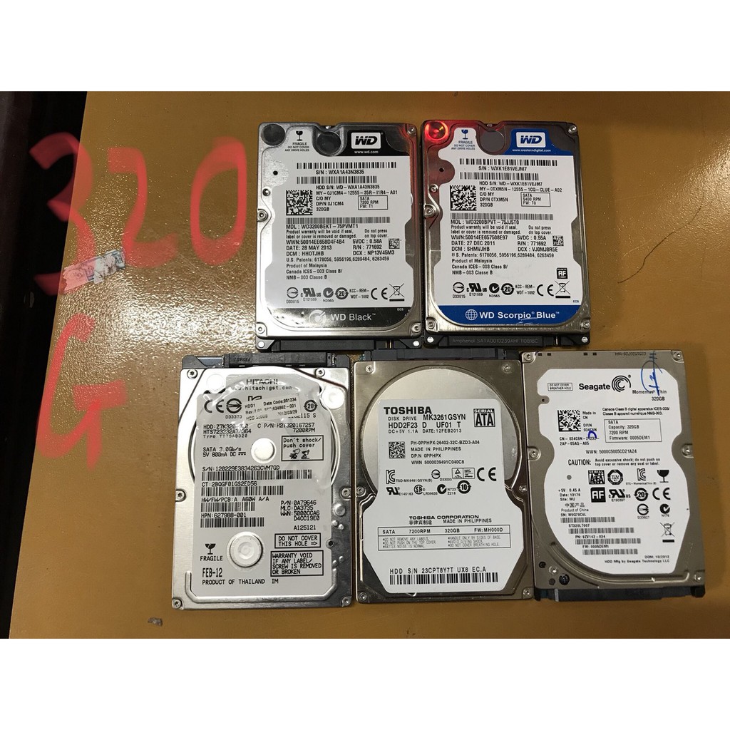 Ổ cứng HDD Laptop  320GB Seagate,WD - Tháo máy mới 95% - Bảo hành 12 tháng ! | BigBuy360 - bigbuy360.vn