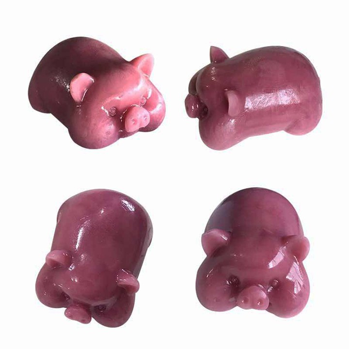 HCM - Khuôn silicon 3D hình Heo múp cute làm rau câu pudding, socola, fondant trang trí