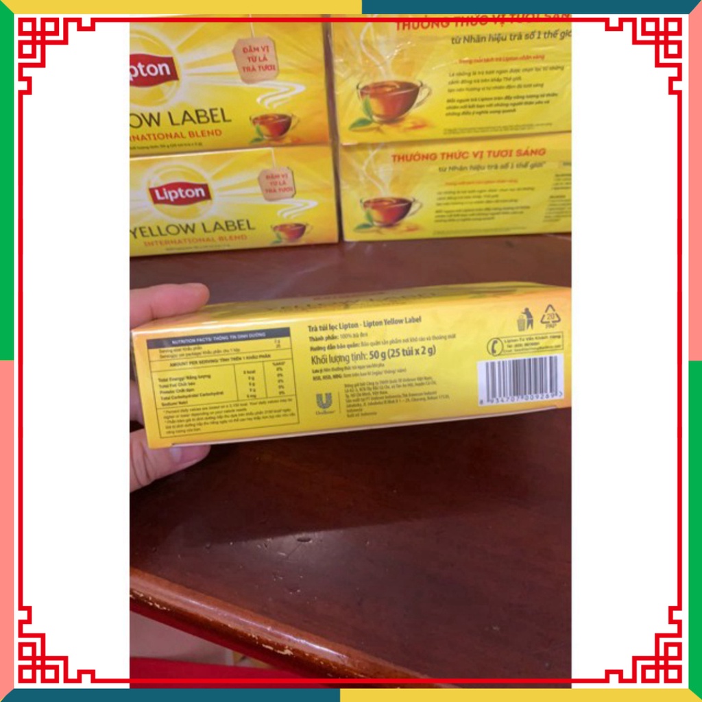 Trà Túi Lọc Lipton Nhãn Vàng 50g