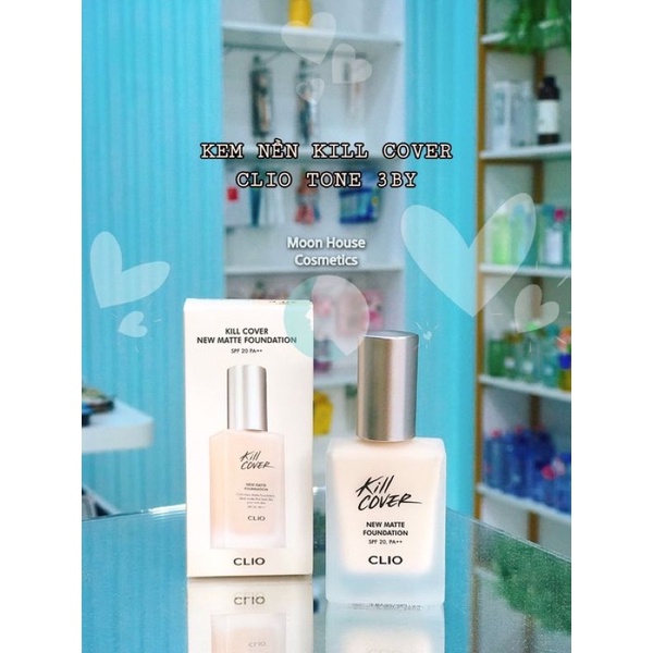 🌼KEM NỀN CLIO KILL COVER NEW MATTE FOUNDATION SPF 20PA++🌼