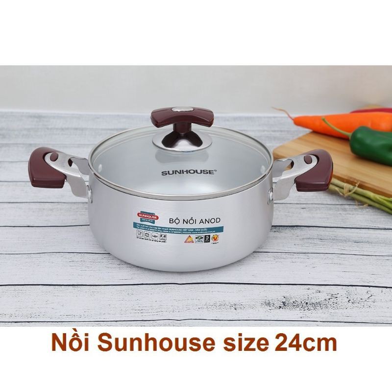 NOIIF HỘP KIM NHÔM SUNHOUSE 24CM