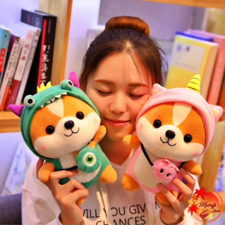 Gấu Bông Chó Shiba Cosplay Cute mềm mịn Size 25 cm | BigBuy360 - bigbuy360.vn