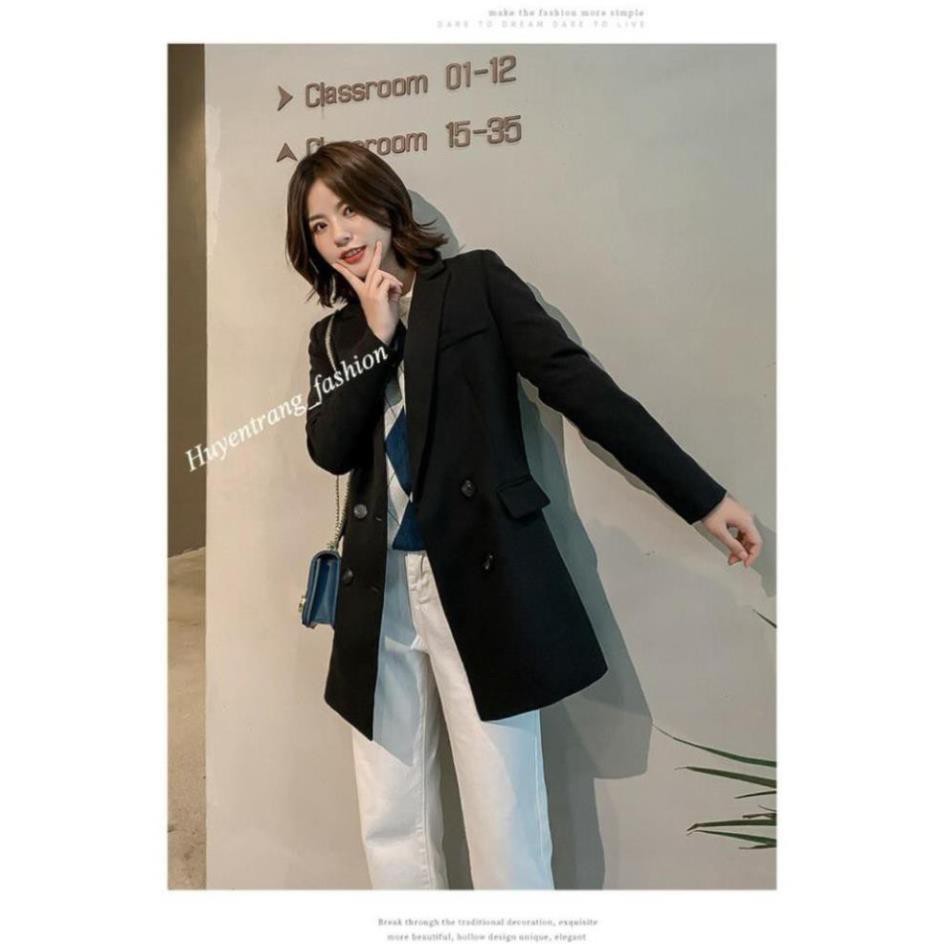 Áo vest nữ dáng dài dính 4 khuy tay nhiều màu chất vải cao cấp | BigBuy360 - bigbuy360.vn