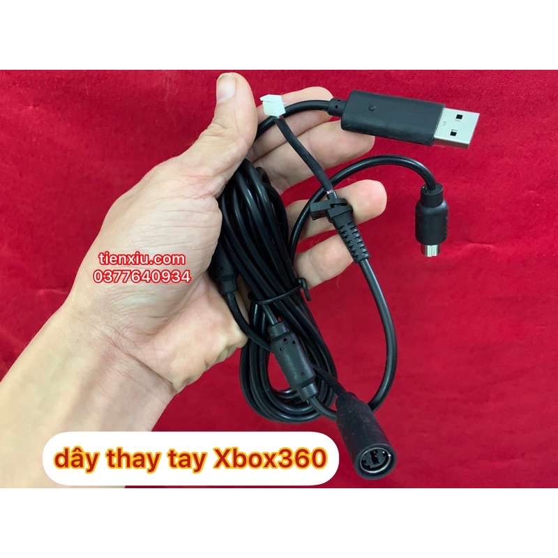 dây thay tay xbox360 dây tay cầm Xbox360 thay thế kèm khẩu nối tay XBOX