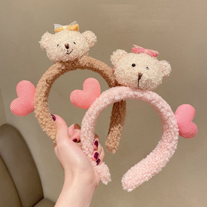 Bờm tóc cute Hàn Quốc, Băng đô cài tóc cá mập tai mèo hình thú cho bé - B