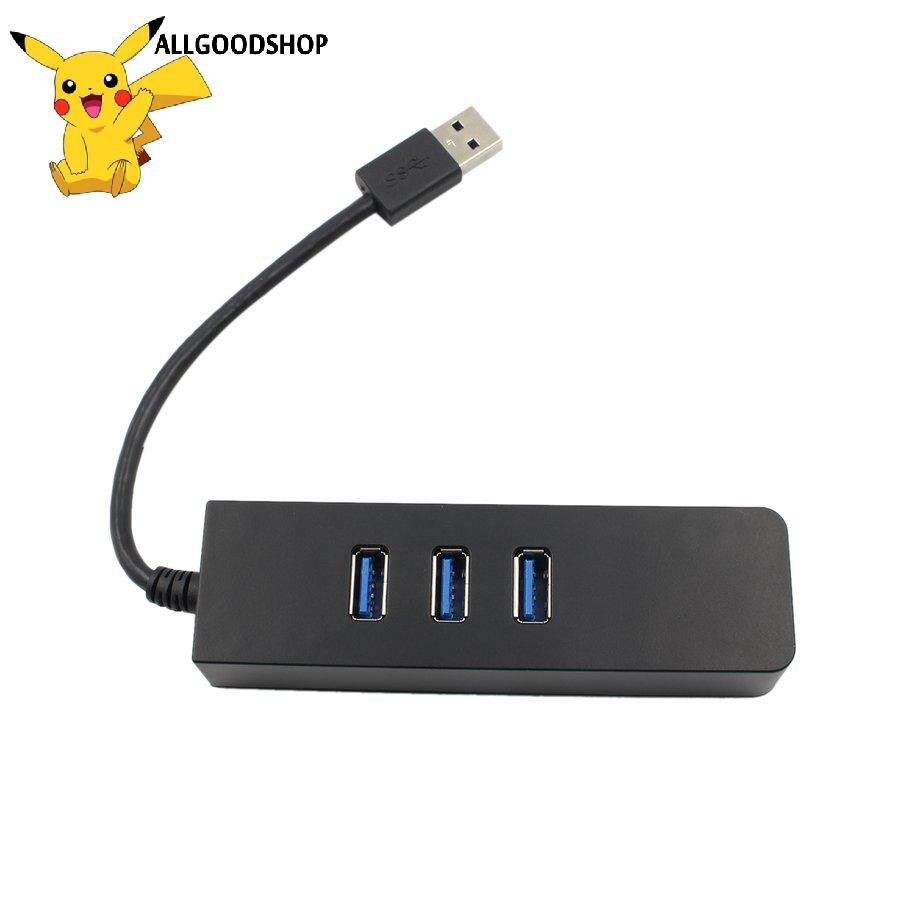 USB HUB 1 Ra 3 Cổng USB 3.0 Kèm 1 Cổng LAN 10/100/1000 Mbps - Tương thích Mibox, MAC OS