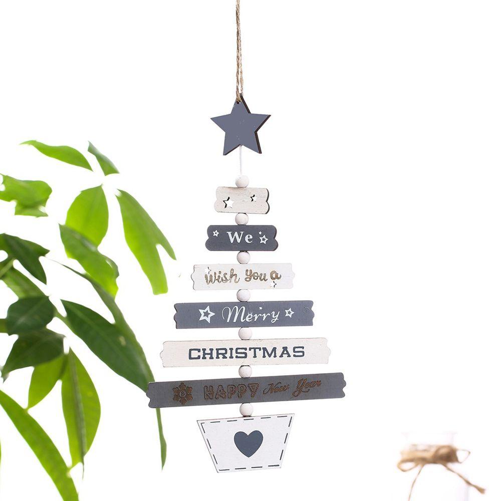 ZAIJIE24 Miếng Gỗ Trang Trí Giáng Sinh