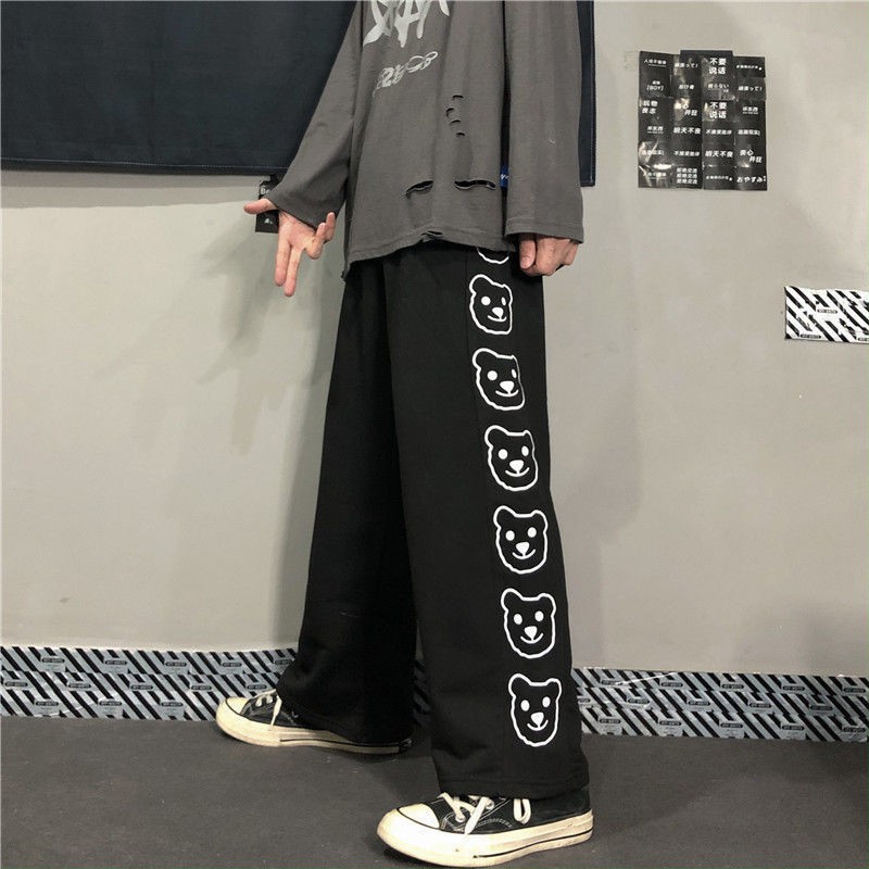 Quần Dài Mỏng Dáng Suông In Hình Gấu Dễ Thương Thời Trang Mùa Hè 2020 | BigBuy360 - bigbuy360.vn