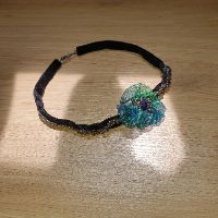 Vòng cổ handmade kết cườm & pha lê