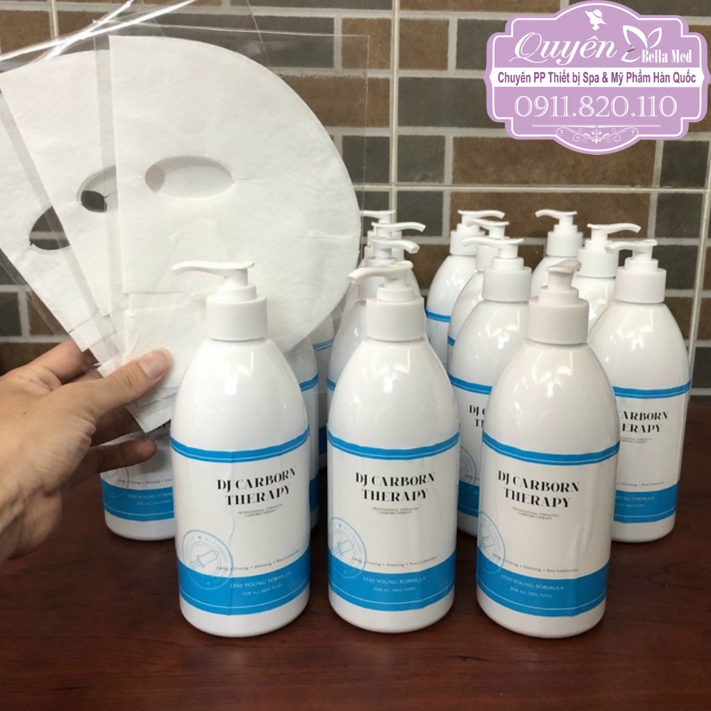 Set CO2 DJ Carborn therapy 500ml kèm 25 miếng mặt nạ