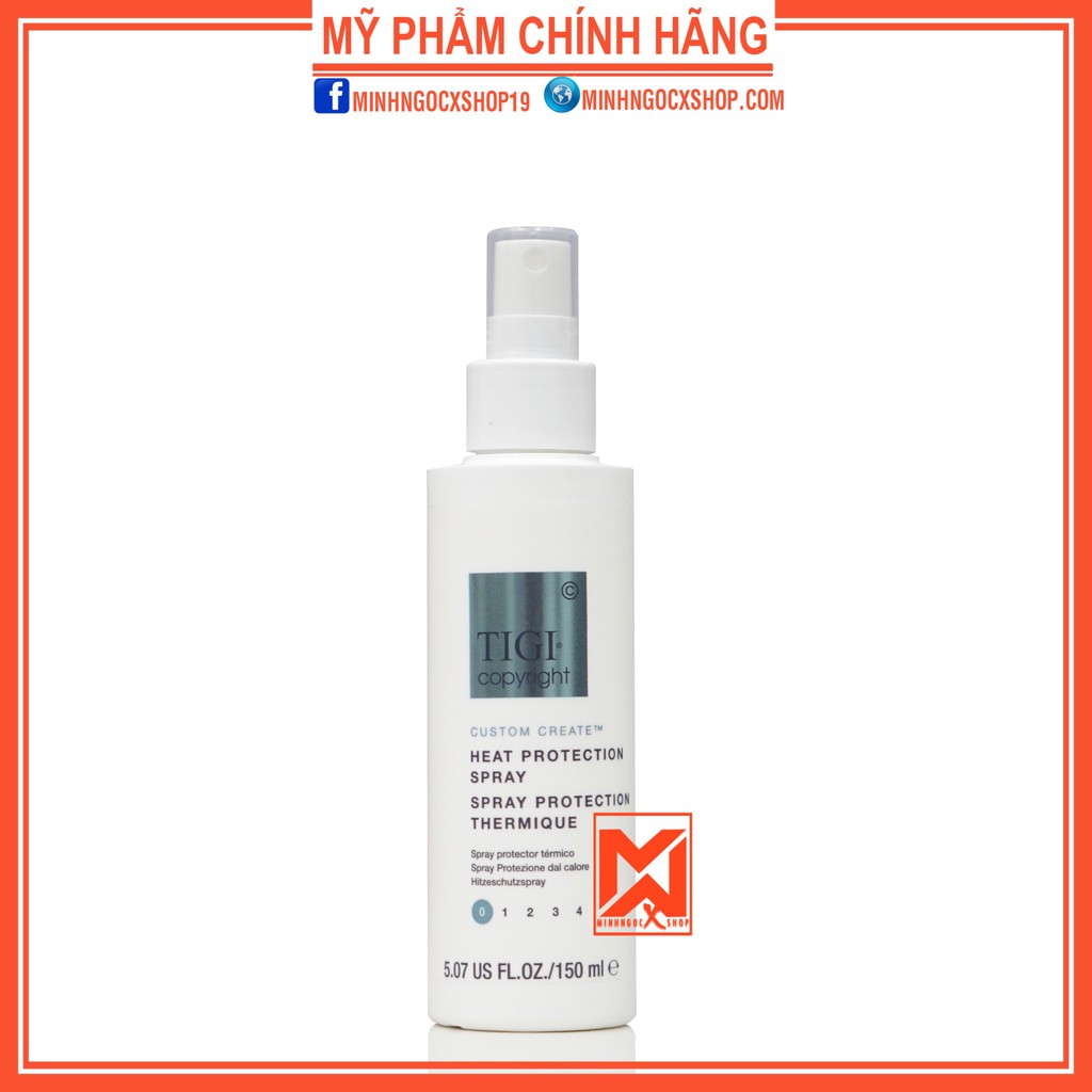 Xịt bảo vệ tóc khỏi tác động nhiệt TIGI COPYRIGHT HEAT PROTECTION SPRAY 150ml chính hãng