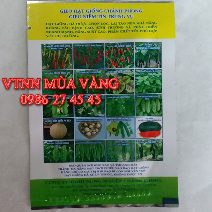 Hạt giống ớt chỉ thiên CHÁNH PHONG 04 TRÁI LỚN 1 GÓI 5gam 1000 hạt