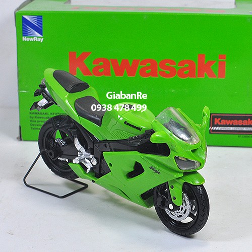 MS: 8841 - XE MÔ HÌNH TỈ LỆ 1:18 KAWASAKI NINJA - NEWRAY - XANH LÁ