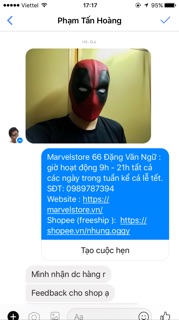 Mặt nạ deadpool cool ngầu