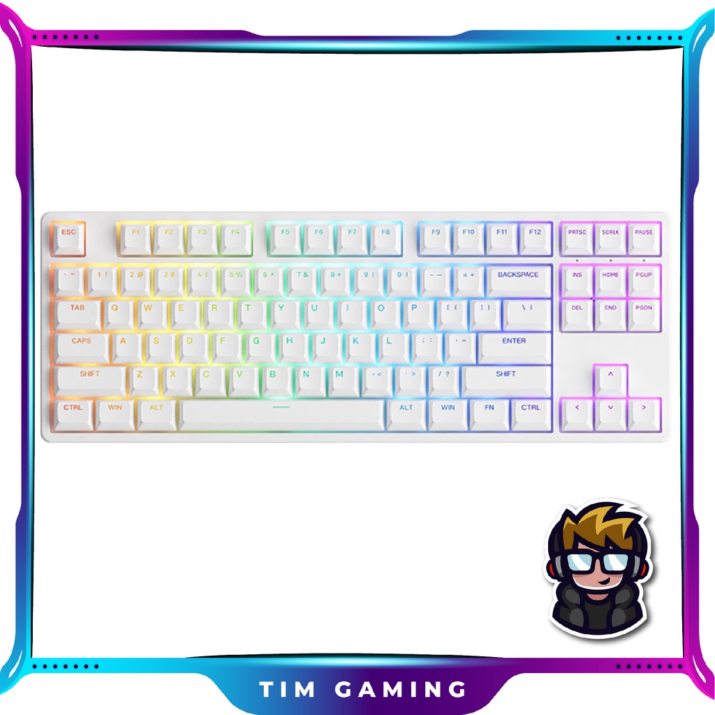 Bàn phím cơ AKKO Shine-Through Series 3084 / 3068 v2 / 5087 RGB – Black / White