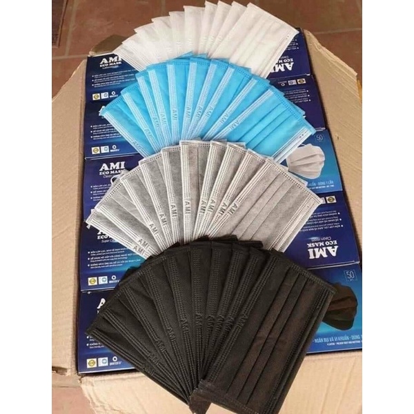 [Giá Tại Xưởng]Hộp 50 Chiếc Khẩu Trang Giấy Kháng Khuẩn Trẻ Em &amp; Người Lơn