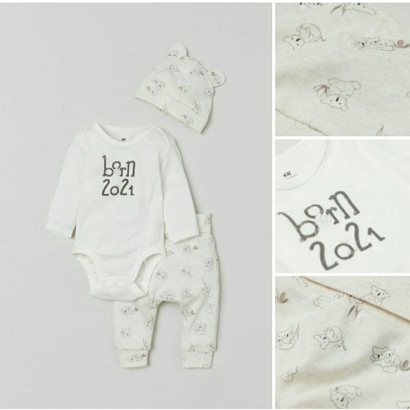 Set sơ sinh BORN 2021 săn sale HM UK sz 1-2m, 2-4m 4-6m, 6-9m