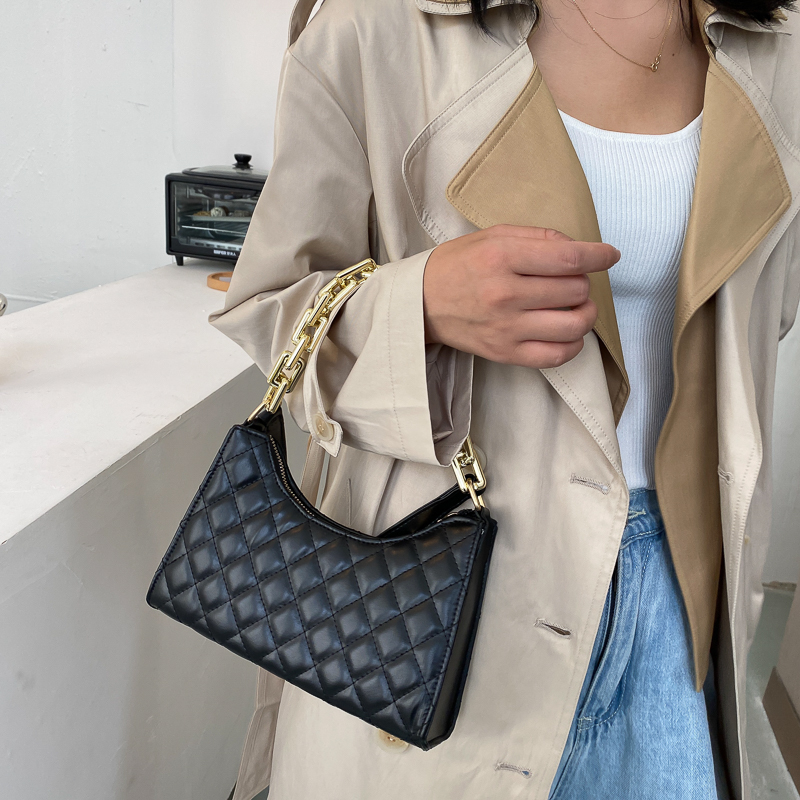 Túi Đeo Vai JASMIN NOIR Dành Cho Nữ Có Dây Xích Đeo Phong Cách Pháp Bằng Da PU