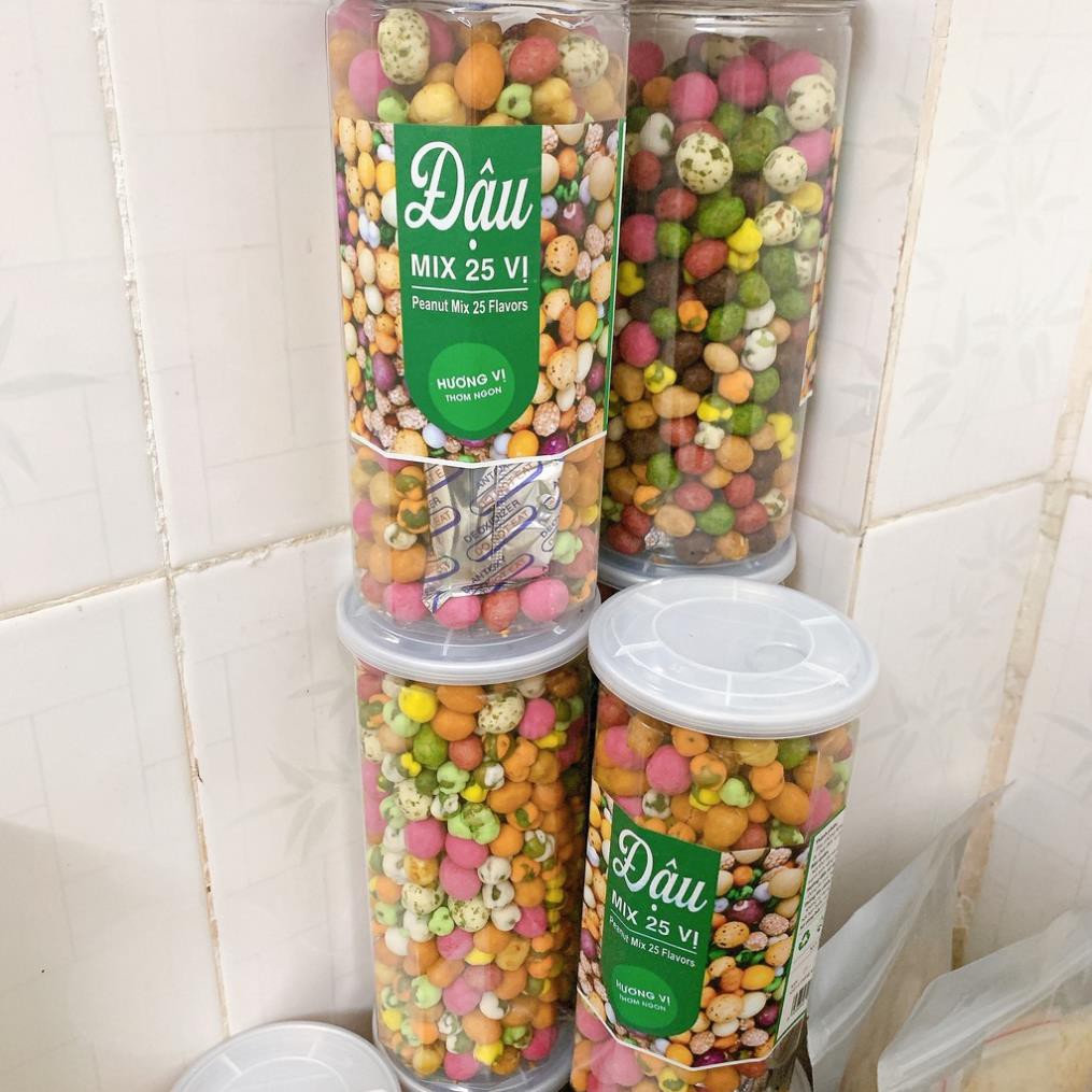 Đậu mix 25 vị_ hũ 500gr ăn vặt ngon rẻ | BigBuy360 - bigbuy360.vn