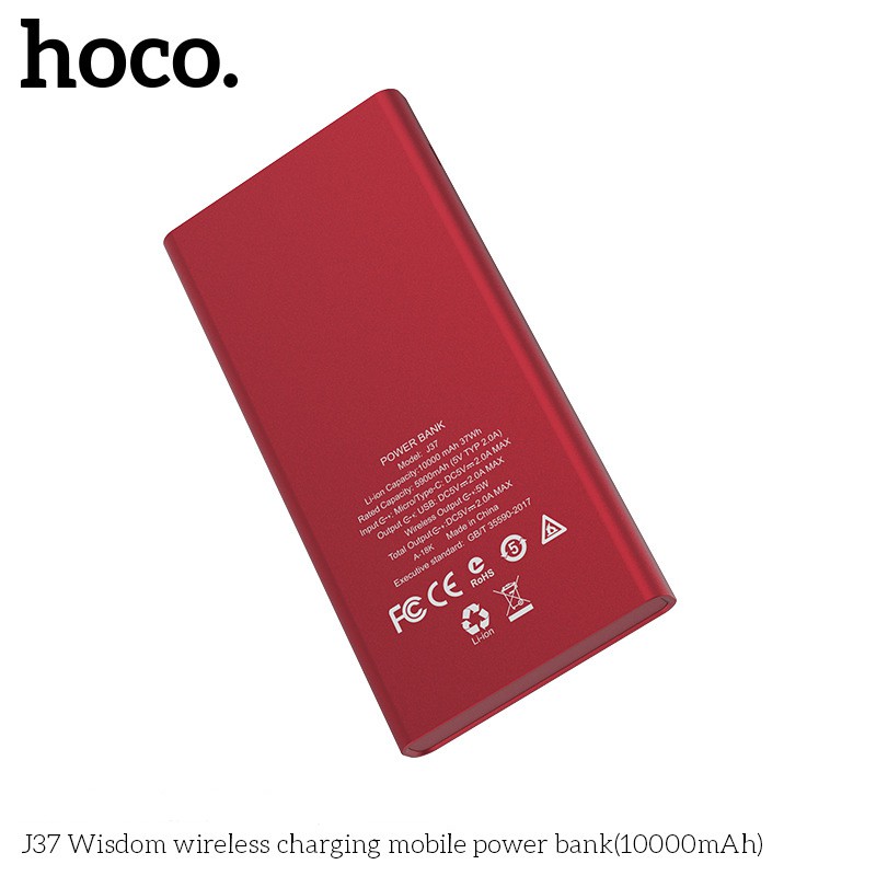 Sạc Dự Phòng không dây Hoco J37 - 10.000 mAh,BH 1 năm