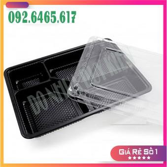 [FREESHIP] Sỉ 10 Khay Nhựa Đựng Cơm 4 Ngăn HT25 (kèm nắp)  - NHẬT ANH | BigBuy360 - bigbuy360.vn
