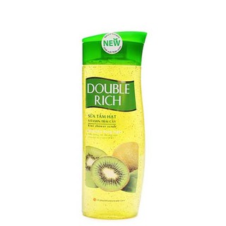 Sữa tắm hạt kiwi Vitamin trái cây sáng mịn rạng ngời Double Rich 420g