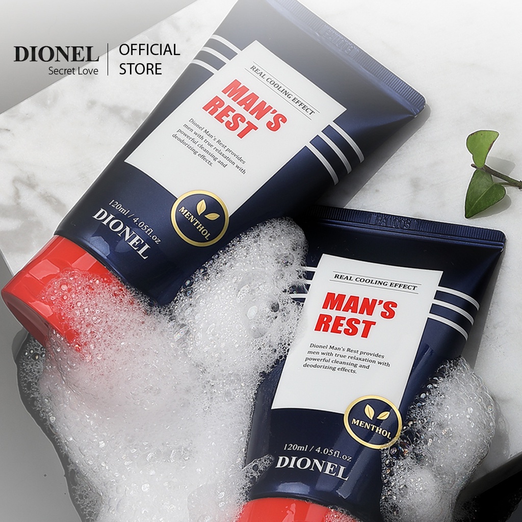 Dung Dịch Vệ Sinh Vùng Kín Nam Dionel Man's Rest Male Cleanser Mát Lạnh Sau 7 Giây Thơm Dịu Nhẹ 120ml