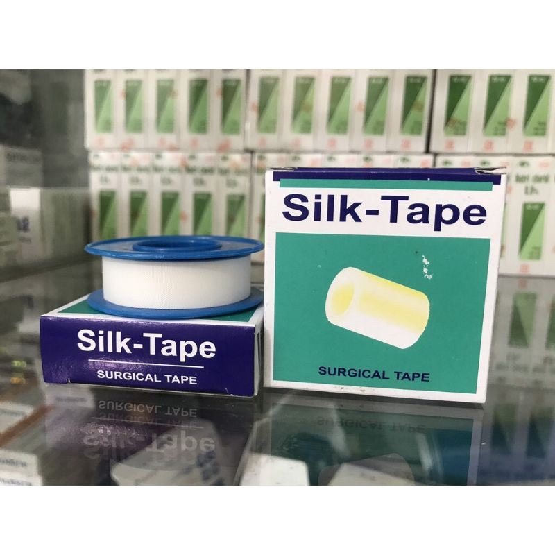 [ Combo 5 cuộn] Băng dính lụa y tế Silk Tap, kích thước 1,25 x 4m