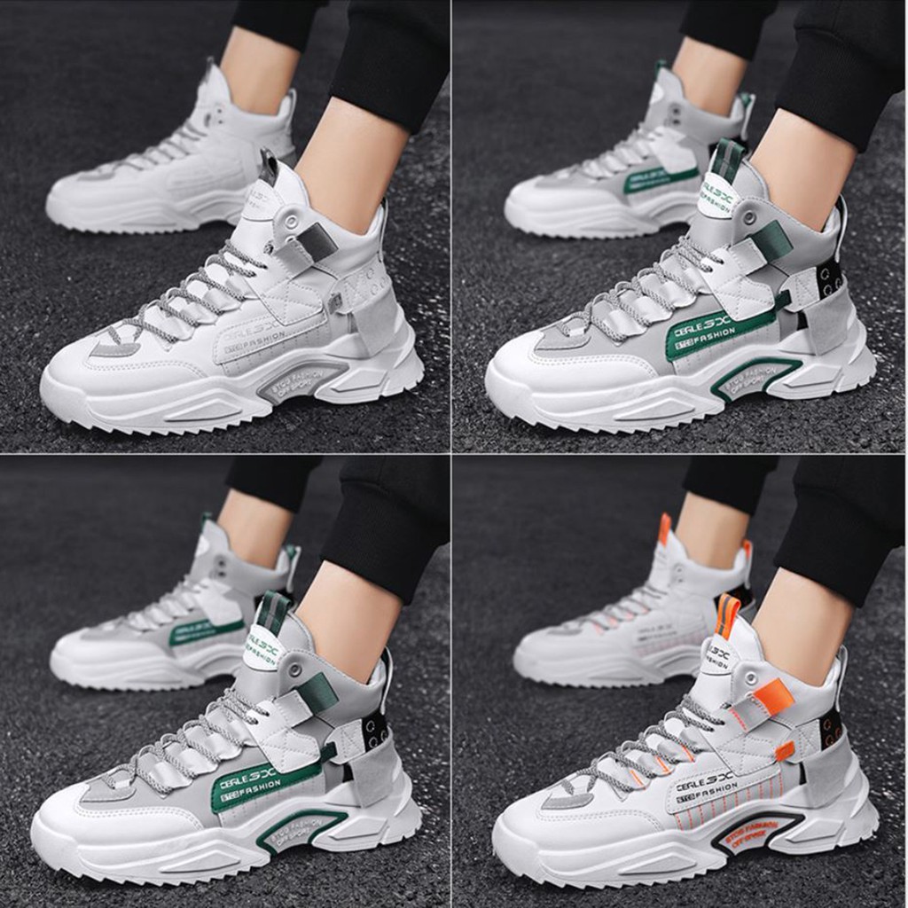 Giày sneaker trắng, giày nam tăng chiều cao phong cách STCG Fashion Off Sport