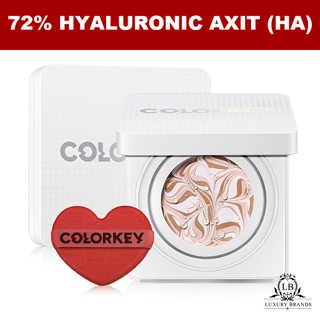 Phấn nước cushion cao cấp Colorkey chứa 72% dưỡng chất HA dưỡng ẩm kiềm dầu lâu trôi che khuyết điểm sáng da 9g